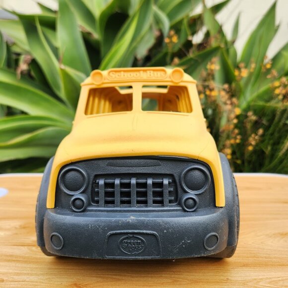 Green Toys School Bus Yellow Pretend Play Toys Toddler Vehicle Made in USA No BP - Picture 6 of 8